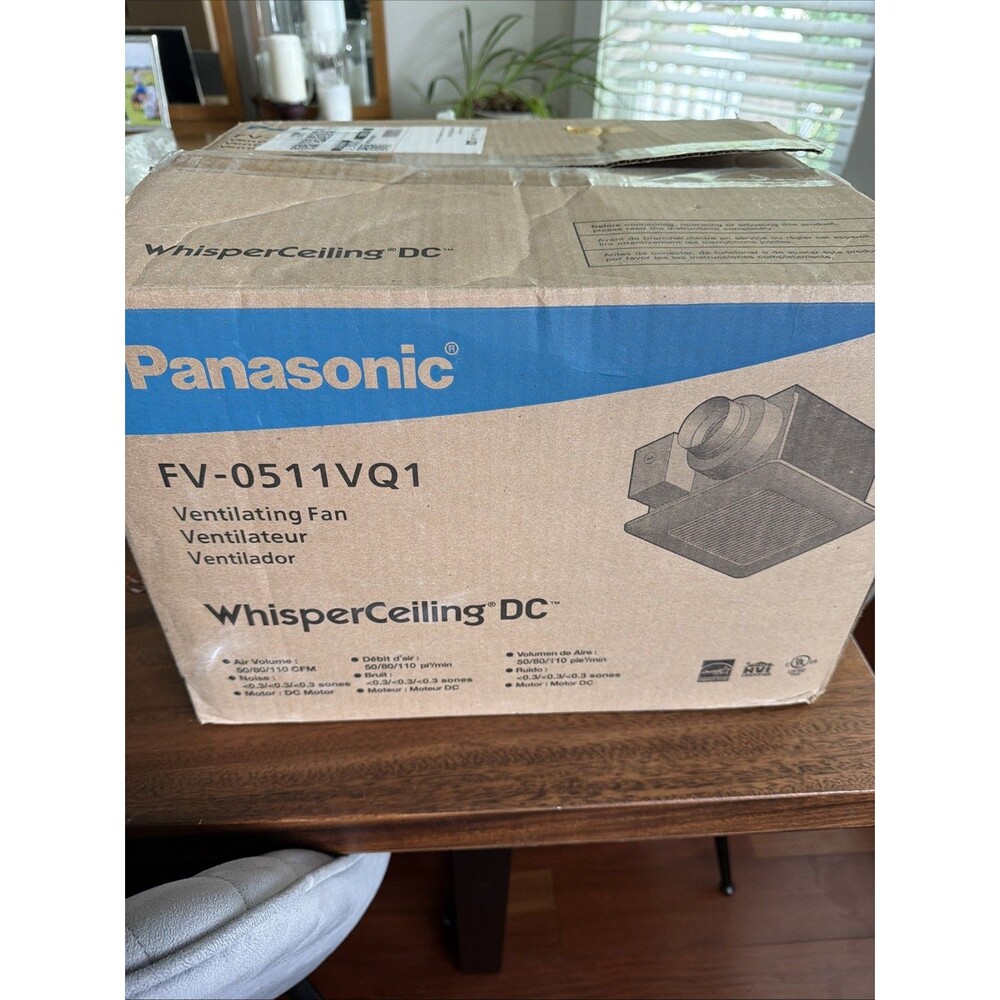 Panasonic FV-0511VQ1 WhisperCeiling Bathroom Exhaust Fan, 50-80-110 CFM